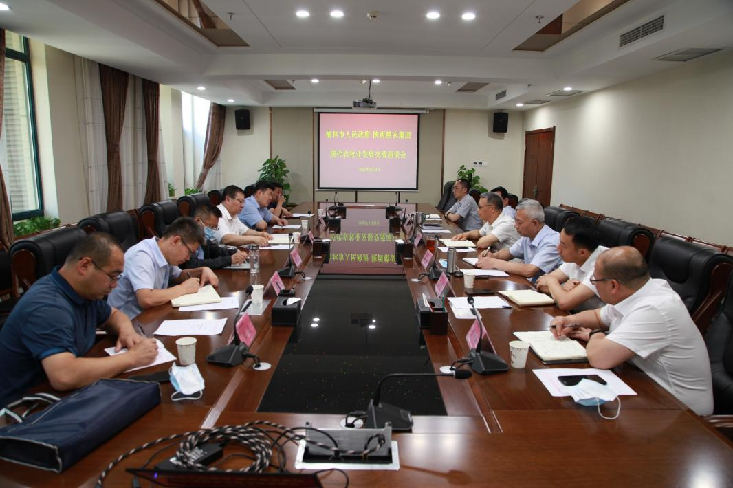 榆林市副市長(zhǎng)沈效功來(lái)糧農(nóng)集團(tuán)座談交流